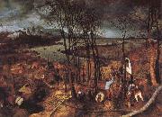 BRUEGEL, Pieter the Elder The gloomy days oil on canvas